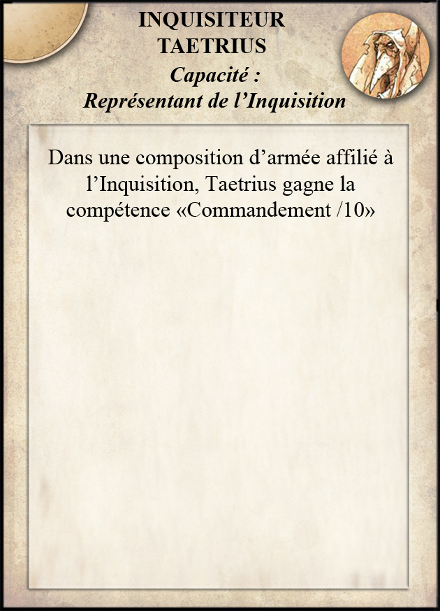 Représentant de l'Inquisition